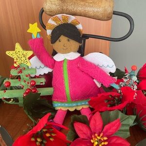 Target Angel Ornament with Pink and Gold Accents